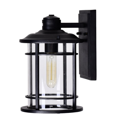 CWI Lighting Belmont 1 Light Outdoor Black Wall Lantern 0096W7-1-101 - Plumbing Market