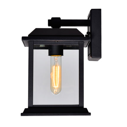 CWI Lighting Blackbridge 1 Light Outdoor Black Wall Lantern 0409W8-1-101 - Plumbing Market