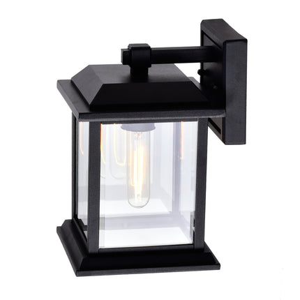 CWI Lighting Blackbridge 1 Light Outdoor Black Wall Lantern 0409W8-1-101 - Plumbing Market