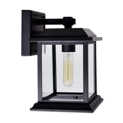 CWI Lighting Blackbridge 1 Light Outdoor Black Wall Lantern 0409W8-1-101 - Plumbing Market