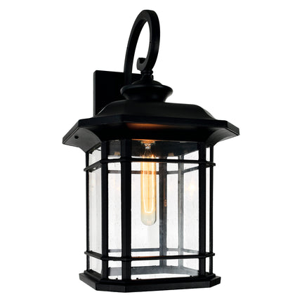 CWI Lighting Blackburn 1 Light Black Outdoor Wall Light 0411W11-1-101 - Plumbing Market