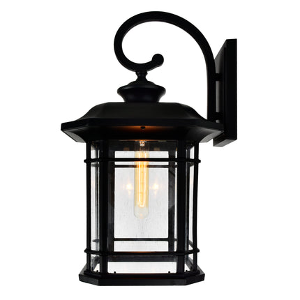 CWI Lighting Blackburn 1 Light Black Outdoor Wall Light 0411W11-1-101 - Plumbing Market