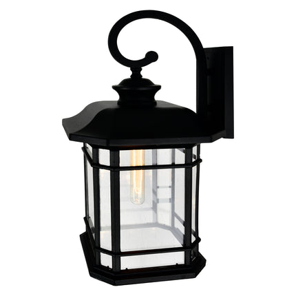 CWI Lighting Blackburn 1 Light Black Outdoor Wall Light 0411W11-1-101 - Plumbing Market