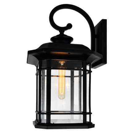 CWI Lighting Blackburn 1 Light Black Outdoor Wall Light 0411W11-1-101 - Plumbing Market