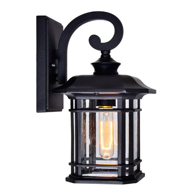 CWI Lighting Blackburn 1 Light Outdoor Black Wall Lantern 0411W8-1-101 - Plumbing Market