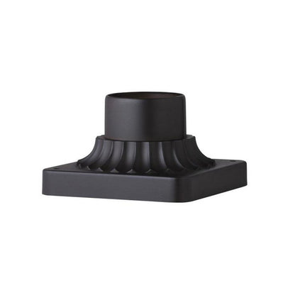 CWI Lighting Granville 3.25" Black Pier Mount Base 0412B - Plumbing Market