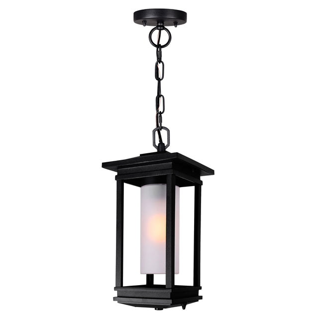 CWI Lighting Granville 1 Light Black Outdoor Hanging Light 0412P7-1-101 - Plumbing Market