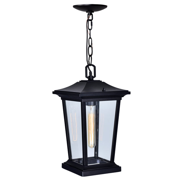 CWI Lighting Leawood 1 Light Black Outdoor Hanging Light 0413P8-1-101 - Plumbing Market