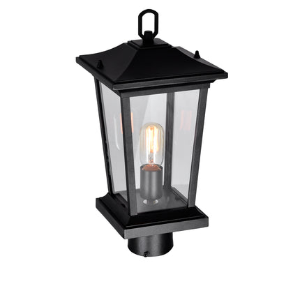 CWI Lighting Leawood 1 Light Black Outdoor Lantern Head 0413PT8-1-101 - Plumbing Market