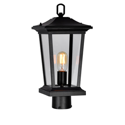 CWI Lighting Leawood 1 Light Black Outdoor Lantern Head 0413PT8-1-101 - Plumbing Market