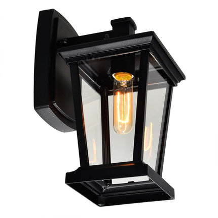 CWI Lighting Leawood 1 Light Black Outdoor Wall Light 0413W7-1-101 - Plumbing Market