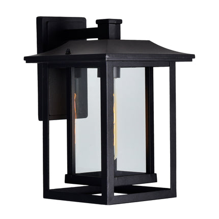 CWI Lighting Winfield 1 Light Black Outdoor Wall Light 0414W10-1-101 - Plumbing Market