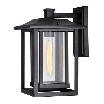 CWI Lighting Winfield 1 Light Black Outdoor Wall Light 0414W10-1-101 - Plumbing Market