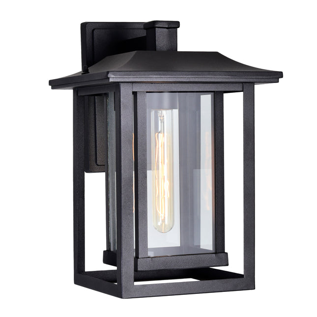 CWI Lighting Winfield 1 Light Black Outdoor Wall Light 0414W10-1-101 - Plumbing Market