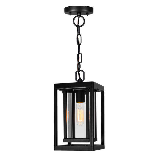 CWI Lighting Mulvane 1 Light Black Outdoor Hanging Light 0415P7-1-101 - Plumbing Market