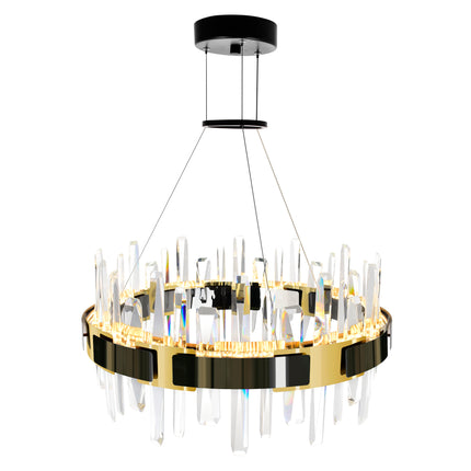 CWI Lighting Aya LED Integrated Pearl Black Chandelier 1592P24-612 - Plumbing Market