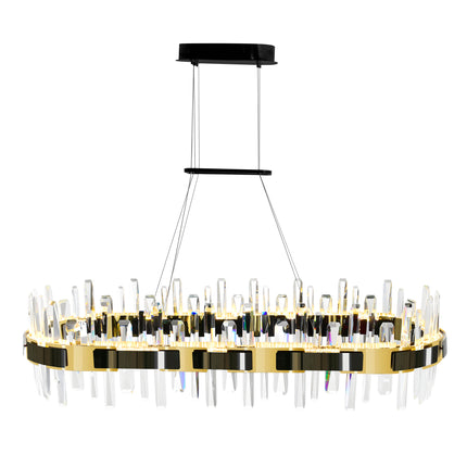 CWI Lighting Aya LED Integrated Pearl Black Chandelier 1592P43-612-RC - Plumbing Market