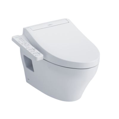 Toto EP Washlet+ C2 Elongated Wall Hung Toilet 1.28 Gpf - Plumbing Market