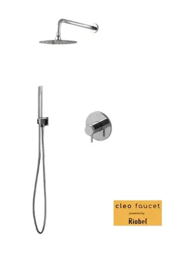 Cleo complete Shower Faucet with handheld kit Aqua riu chrome - Plumbing Market