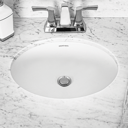 CONNOR OVAL 17"X14" UNDERMOUNT SINK - 4210CFYW Plumbing Market