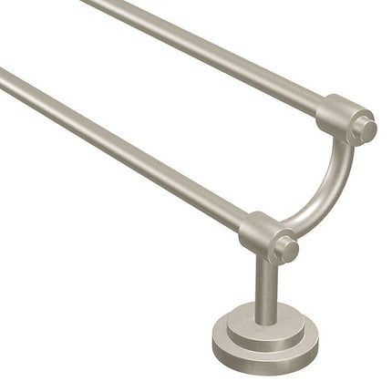 Moen Iso Brushed Nickel 24" Double Towel Bar  DN0722BN - Plumbing Market