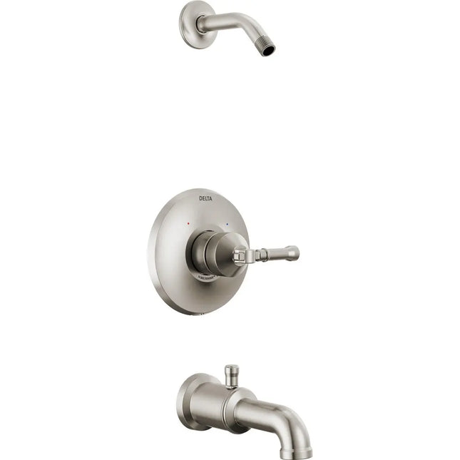 Delta 14 Series Tub Shower Trim - Less Head T14484-SS-PR-LHD - Plumbing Market