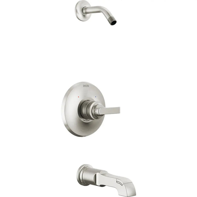 Delta 14 Series Tub Shower Trim - Less Head T14489-SS-PR-LHD - Plumbing Market