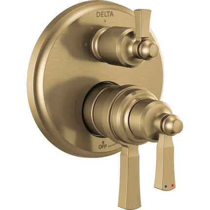 Delta 3 Function 17 Thermostatic Integrated Diverter Trim T27T856-CZ - Plumbing Market