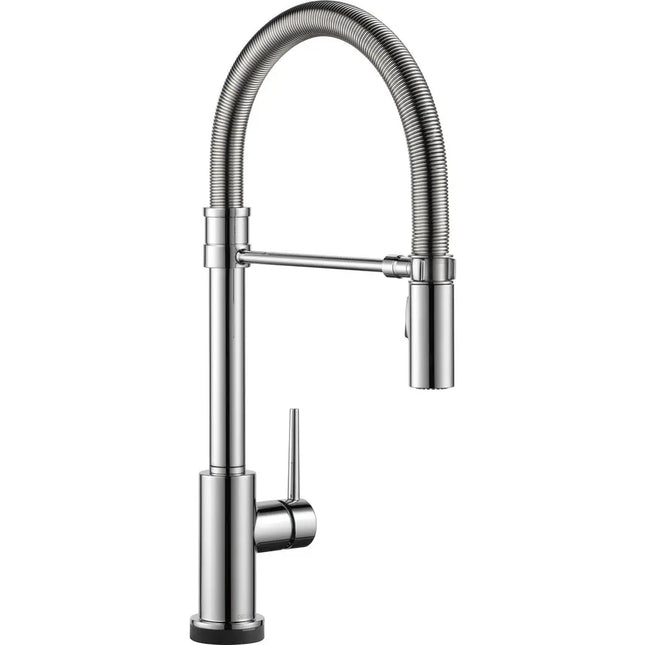 Delta Trinsic Pro Pulldown Touchless Kitchen Faucet Chrome 9659TL-DST - Plumbing Market