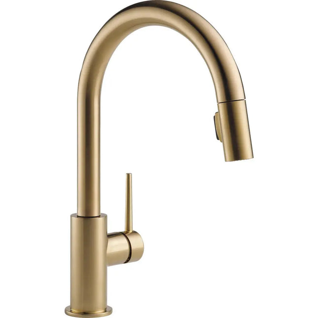 Delta Trinsic Pull-Down Kitchen Faucet 9159-CZ-DST - Plumbing Market