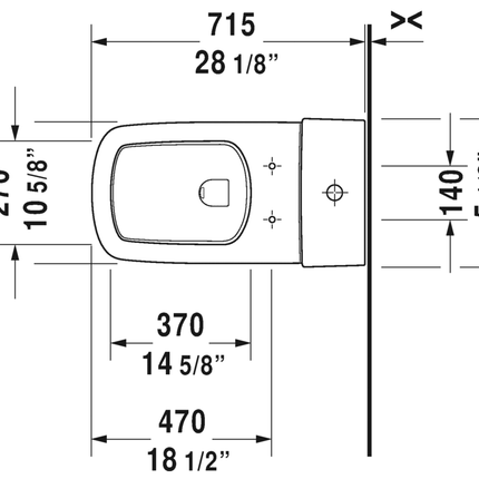 DuraStyle 1pc dual flush toilet - 2157010005 - Plumbing Market