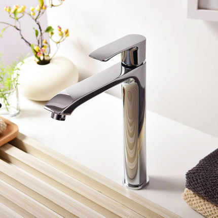 Kodaen Slim Vessel Sink Faucet Lead Free Brass Single Hole Installation Kodaen