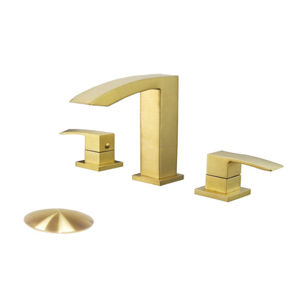 Kodaen Satro Three Holes Widespread Bathroom Faucet Solid Brass Kodaen