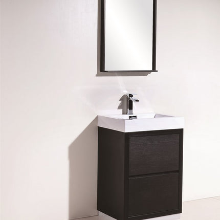 Kube Bath Bliss 24″ Black Free Standing Modern Bathroom Vanity Kube Bath