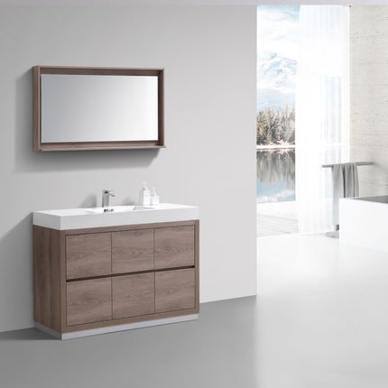 Kube Bath Bliss 48″ Butternut Free Standing Modern Bathroom Vanity Kube Bath