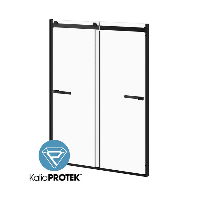 Kalia AKCESS 2.0 with KaliaProtek (Box 1 of 2) Internal Mobile Panel with Inst. Hardware / For 2-Panel Sliding Shower Door for Alcove Installation 60''x79'' Reversible Matte Black Clear with Film Glass DR2073-160-005 - Plumbing Market