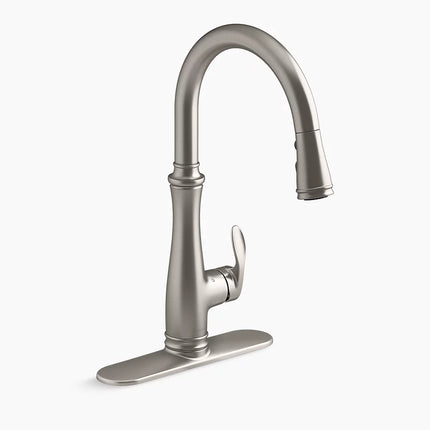 Kohler Bellera Touchless pull-down kitchen sink faucet with three-function sprayhead K-29108-VS - Plumbing Market