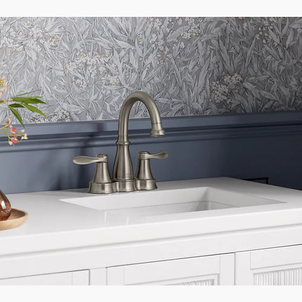 Kohler Bellera Centerset bathroom sink faucet, 1.2 gpm K-27378-4-BN - Plumbing Market