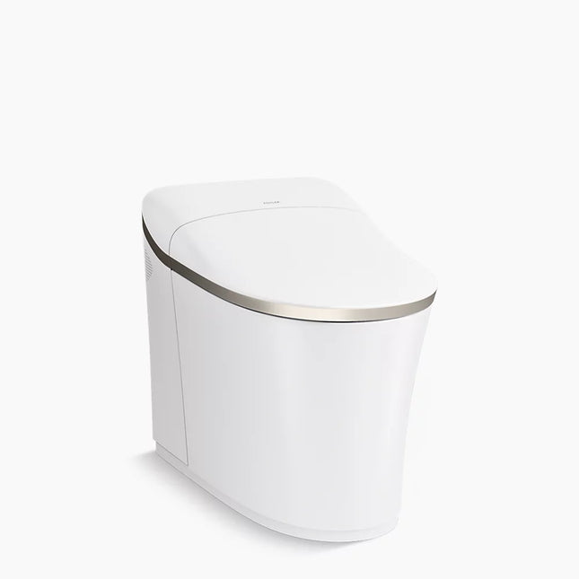 Kohler Eir One-piece elongated smart toilet, dual-flush K-77795-0BN - Plumbing Market