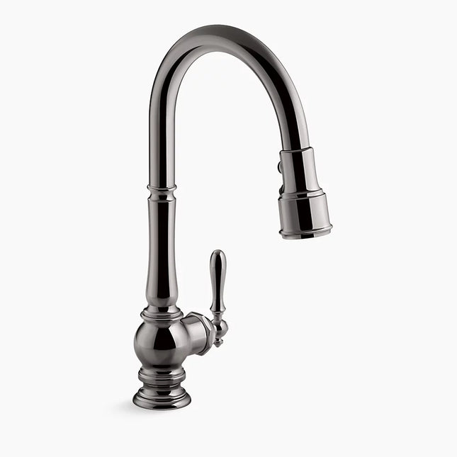 Kohler Artifacts Pull-down kitchen sink faucet with three-function sprayhead K-99259-TT - Plumbing Market