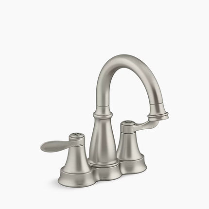 Kohler Bellera Centerset bathroom sink faucet, 1.2 gpm K-27378-4-BN - Plumbing Market