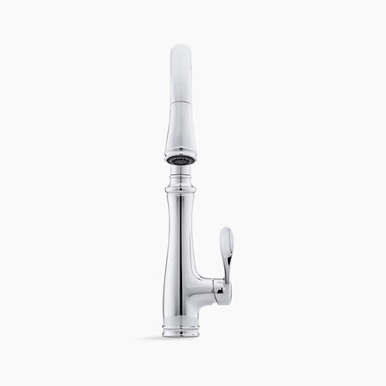 Kohler Bellera Pull-down kitchen sink faucet with three-function sprayhead K-560-2BZ - Plumbing Market