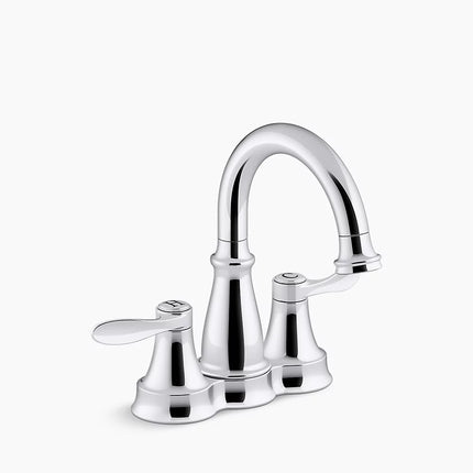 Kohler Bellera Centerset bathroom sink faucet, 0.5 gpm K-27378-4N-CP - Plumbing Market