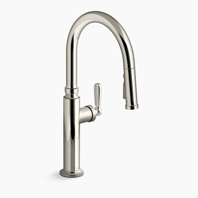 Kohler Edalyn by Studio McGee Pull-down kitchen sink faucet with three-function sprayhead K-28358-SN - Plumbing Market