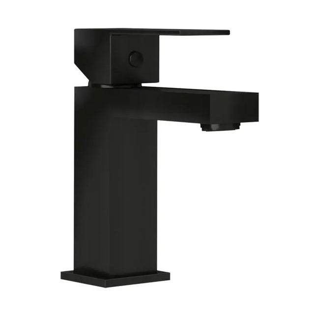 Rubi Quatro S-Hole Basin Faucet W/H Drain Matte Black RQT11BWDBK - Plumbing Market