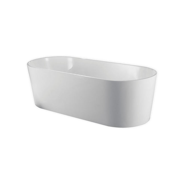 Kube Bath Ovale 59” White Free Standing Bathtub Kube Bath