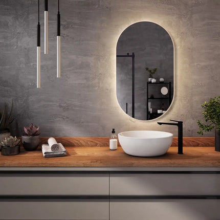 Kalia Eclipse 22 x 38 Inch Backlit LED Bathroom Mirror - Plumbing Market