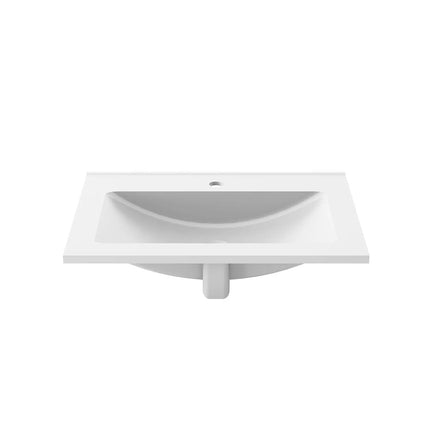 Kalia KALM  White Castylat Lavatory (1 Hole for Single-Hole Faucet) FU1452-240 - Plumbing Market