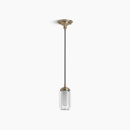 Kohler Artifacts 1 Light Pendant 22653-PE01-BVL - Plumbing Market