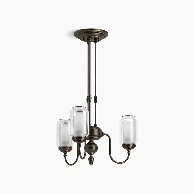 Kohler Artifacts 3 Light Chandelier - 3 Cords 22657-CH03-BZL - Plumbing Market